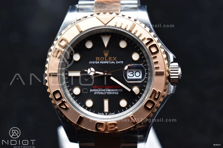 Black Edition Best Plated On Steel Clean Dial Rose 904L 1:1 126621 Bracelet SS Gold VR3235 Yacht-Master 0423